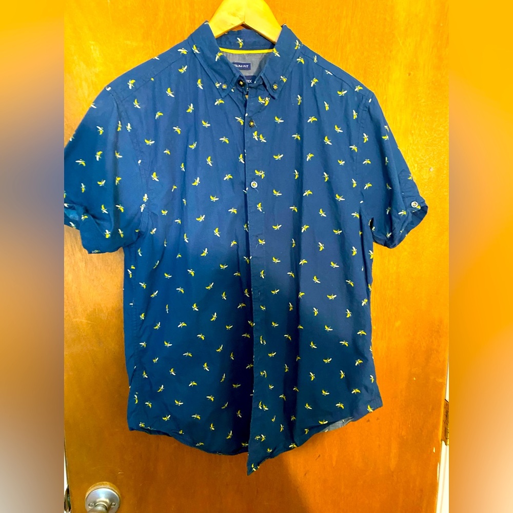 Mens short sleeve collared shirt